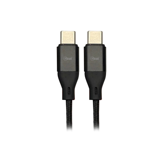 Cable Tipo C a Tipo C Microlab 1m Reforzado Negro
