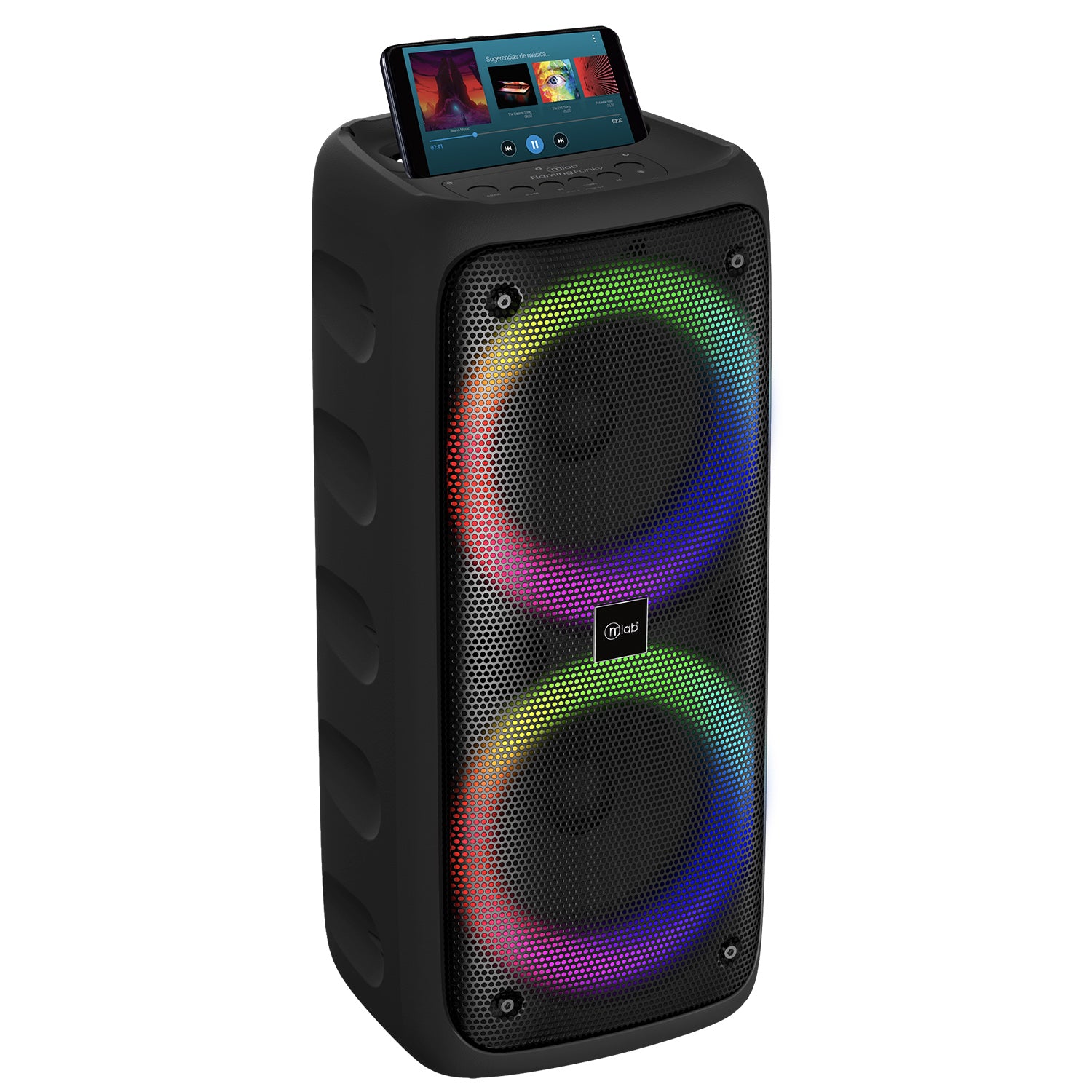 Parlante Bluetooth Microlab Tws Flaming Funky Mod 9308 Negro – imagen 2