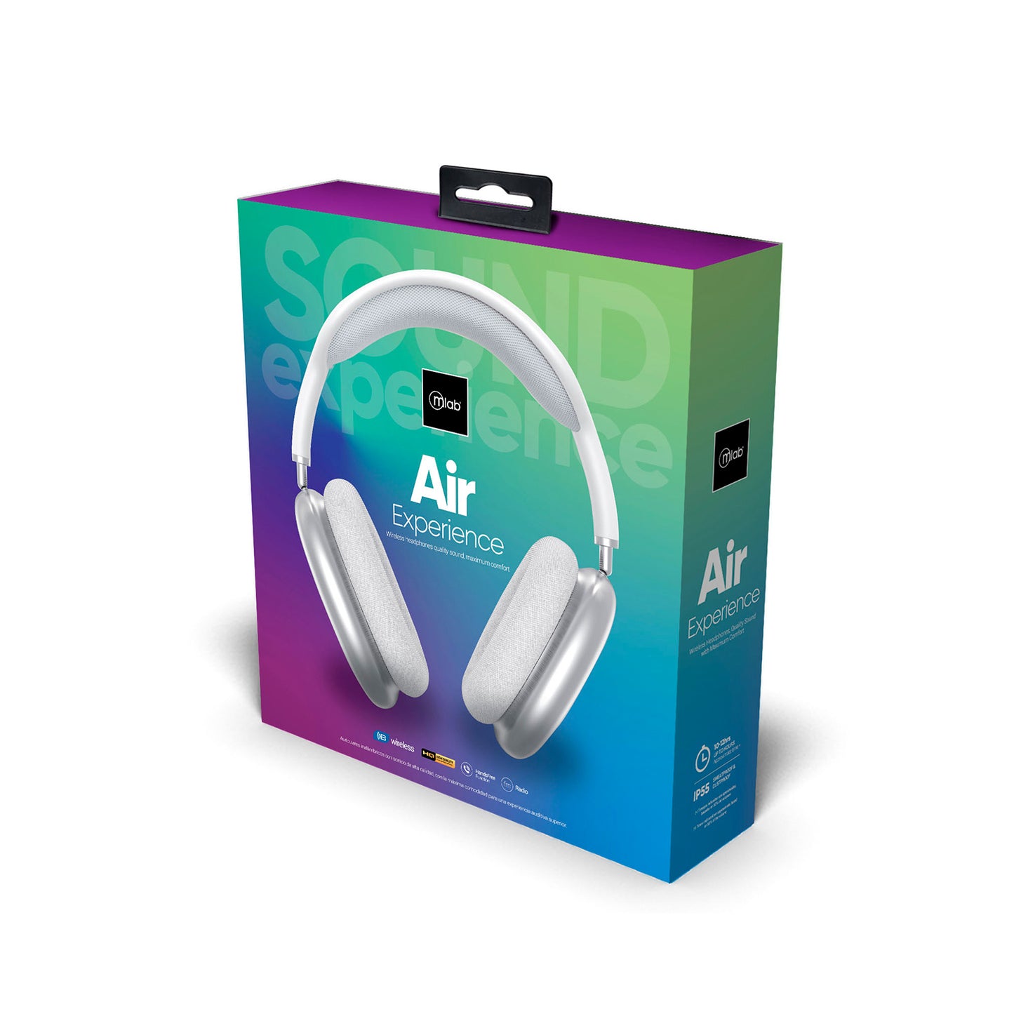 Audífonos Bluetooth Air Experience Silver Mod 9310 Gris – imagen 2