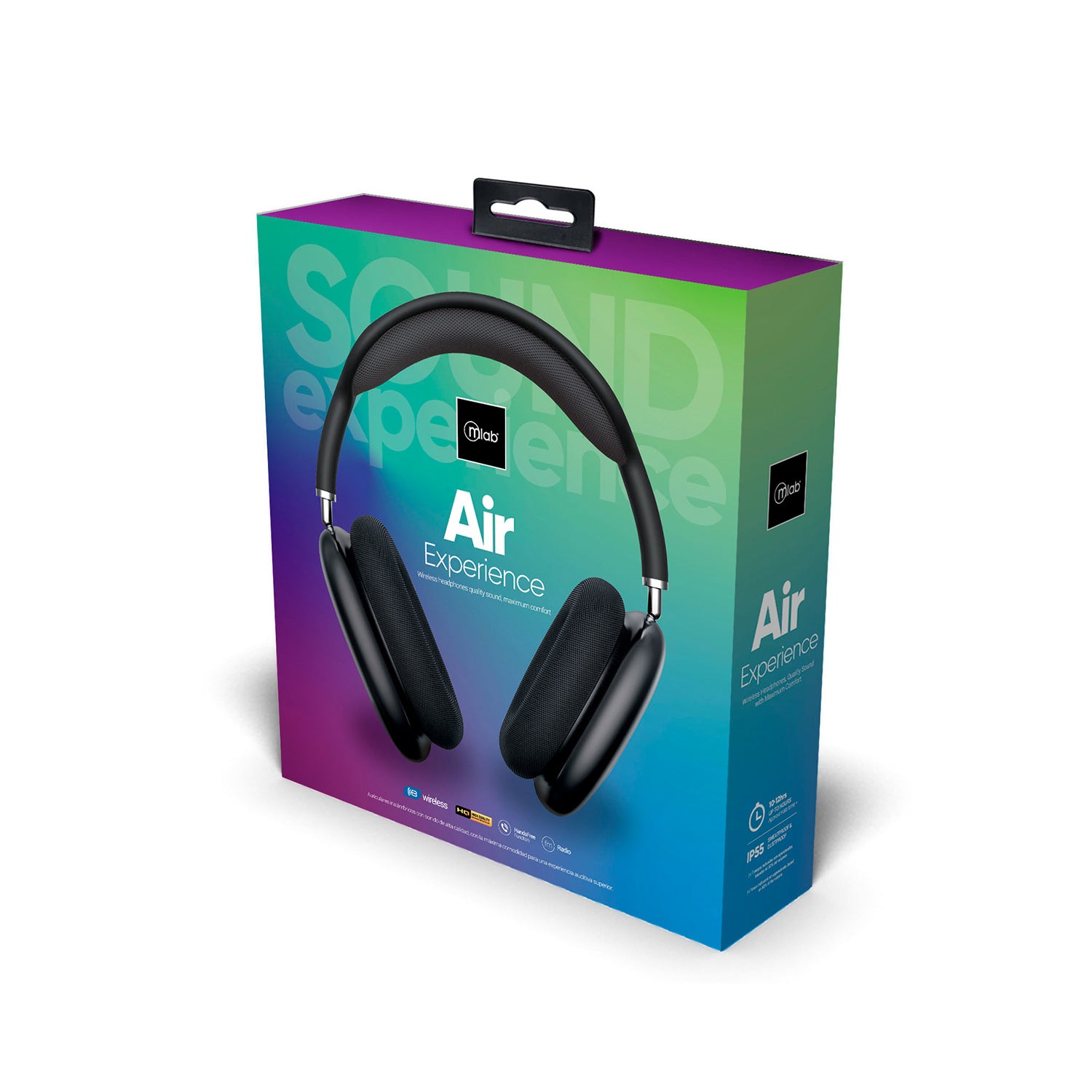 Audífonos Bluetooth Air Experience Space Gray Mod 9311 Negro – imagen 3
