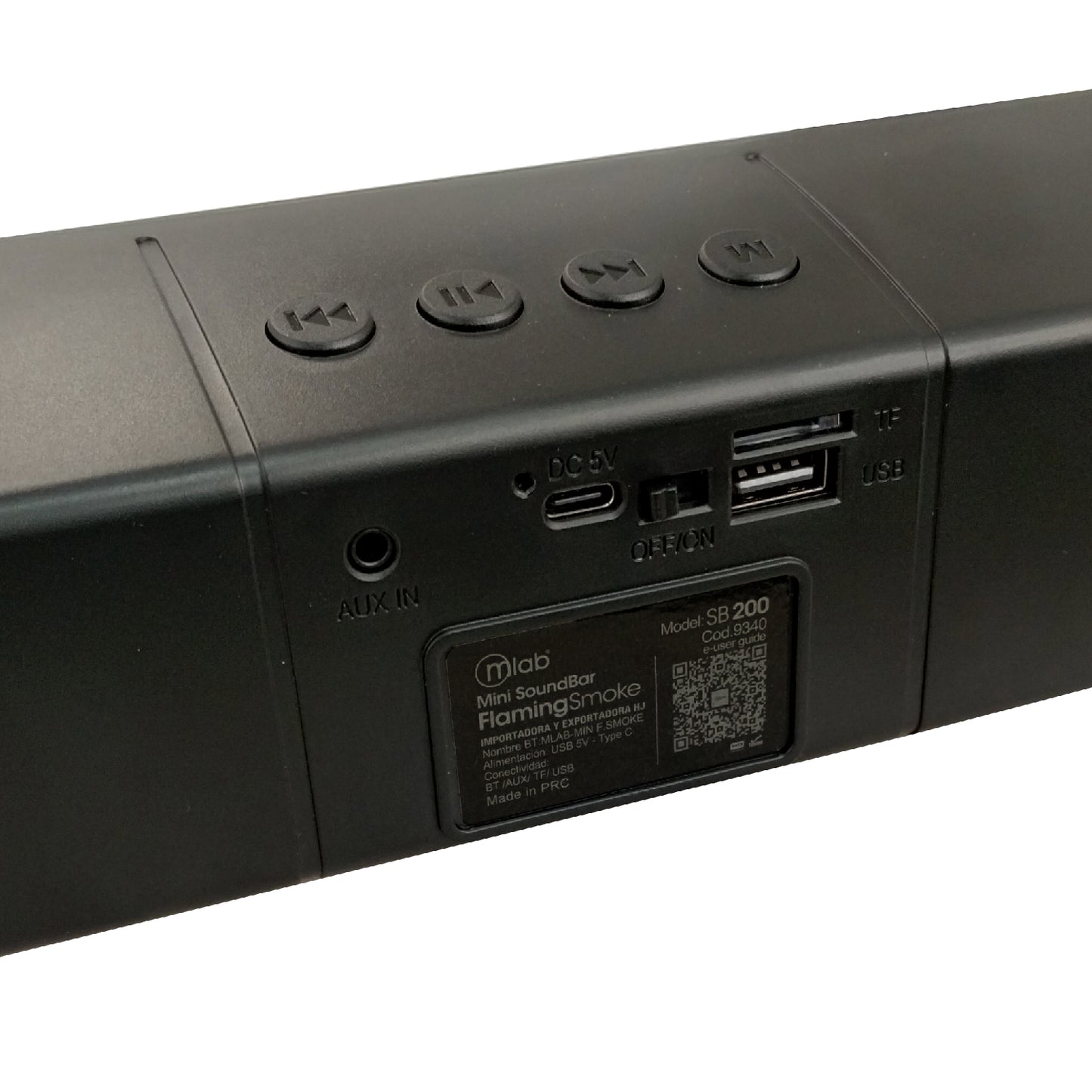 Parlante Soundbar Microlab Mini Flaming Smoke Bluetooth SB-200 – imagen 2