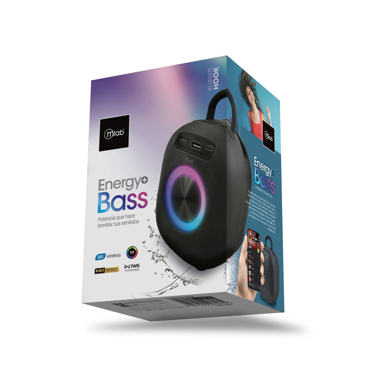 Parlante Bluetooth Microlab Tws Energy+ Bass Negro – imagen 3