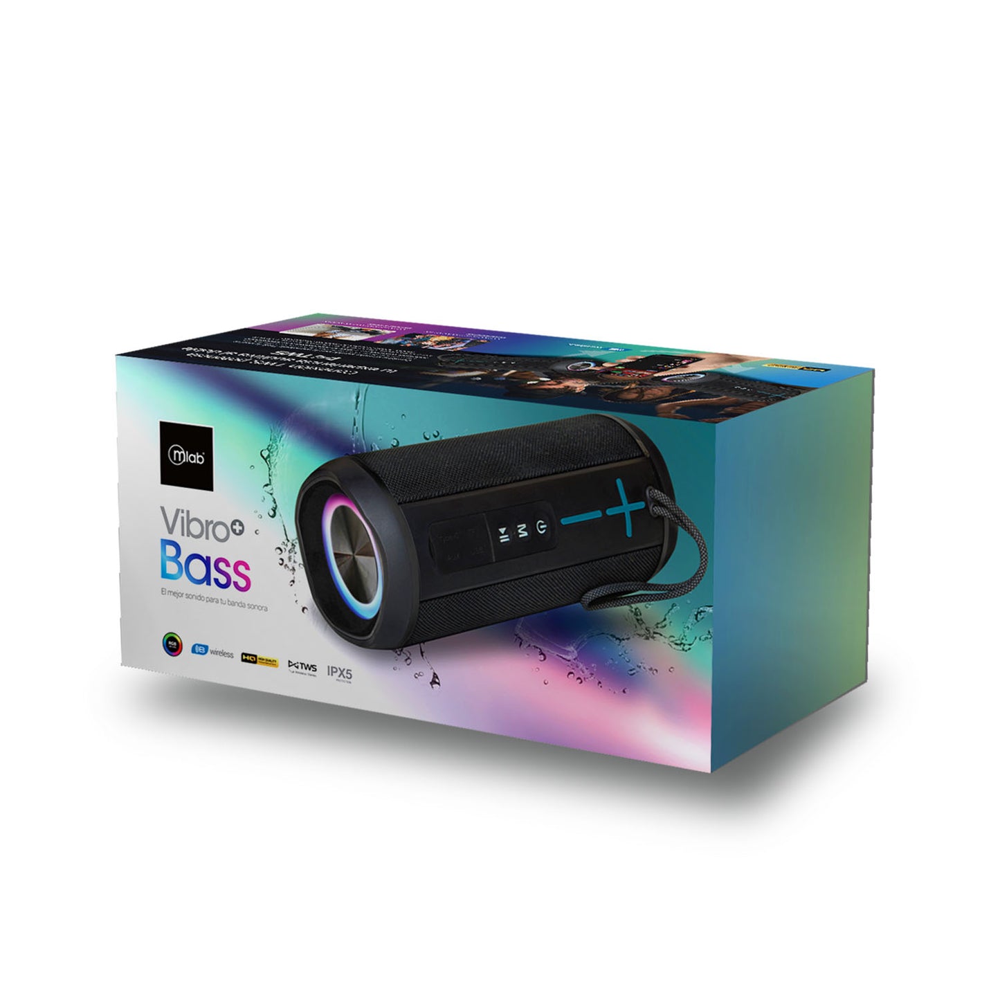 Parlante Bluetooth Microlab Vibro+ Bass 9348 Negro – imagen 2