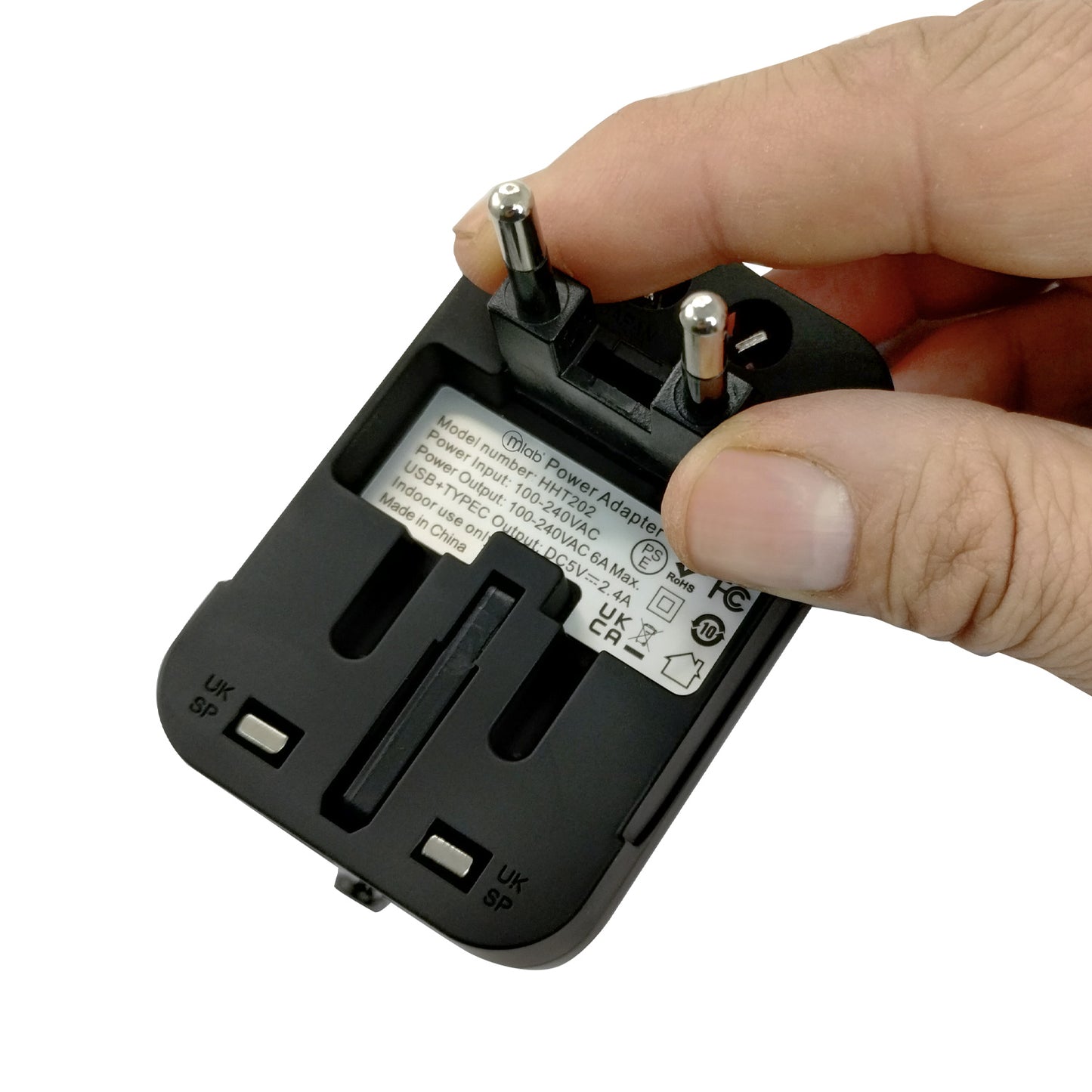 Muti Adaptador Viajero 100-250V + Cargador 15W USB + Tipo C 2.4A – imagen 2
