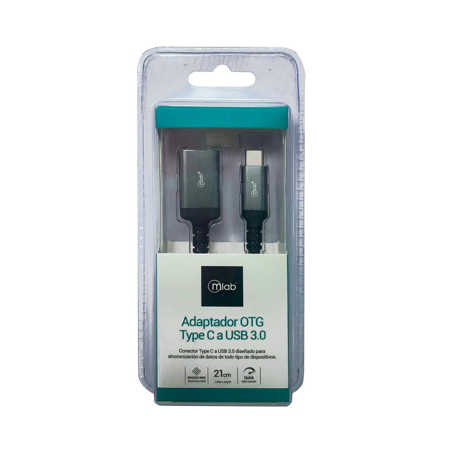 Adaptador Tipo C a Usb 3.0 Microlab Negro – imagen 2