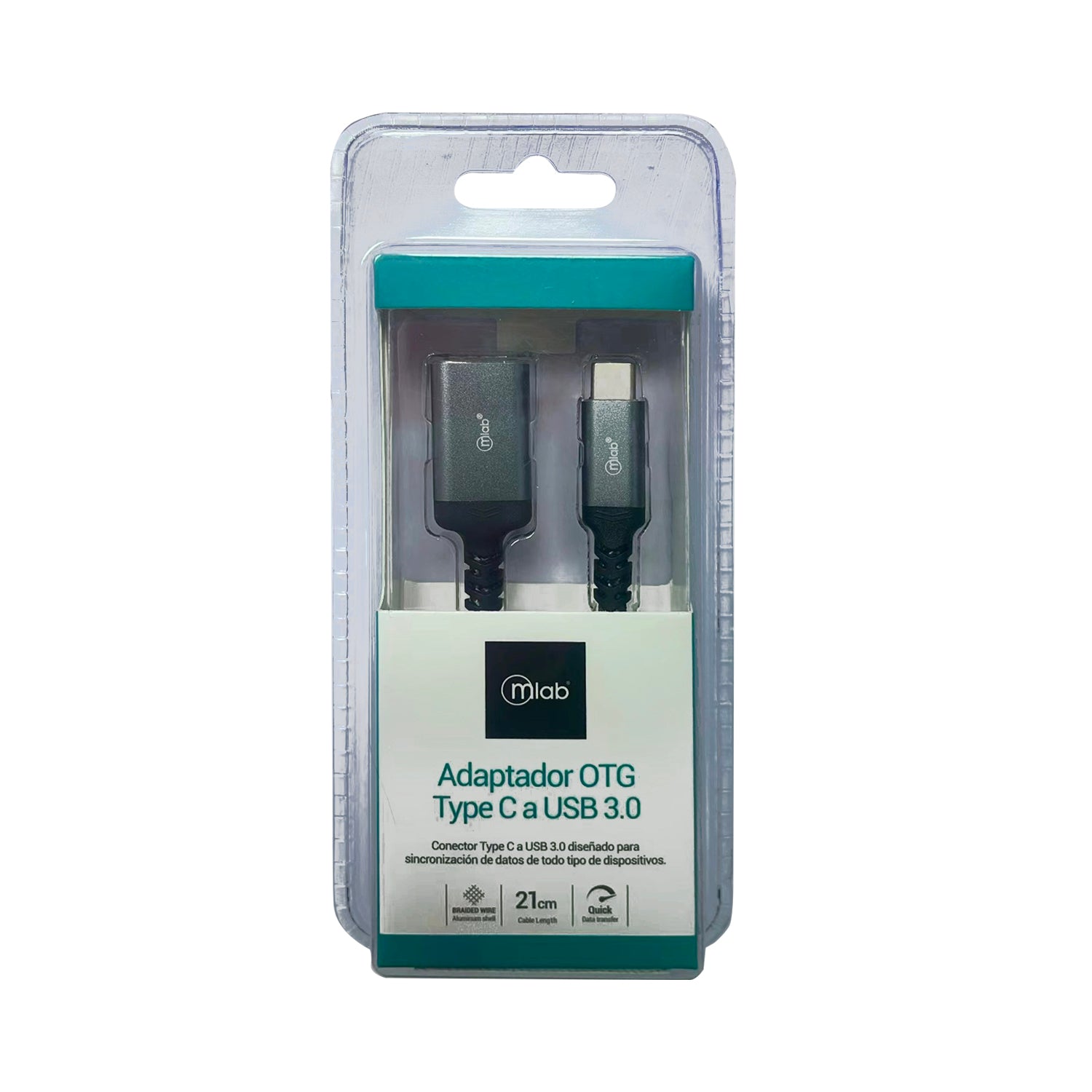 Adaptador Tipo C a Usb 3.0 Microlab Negro – imagen 2