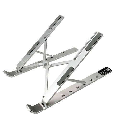 Soporte Stand Aluminio Notebook Portatil Microlab 9381 Gris
