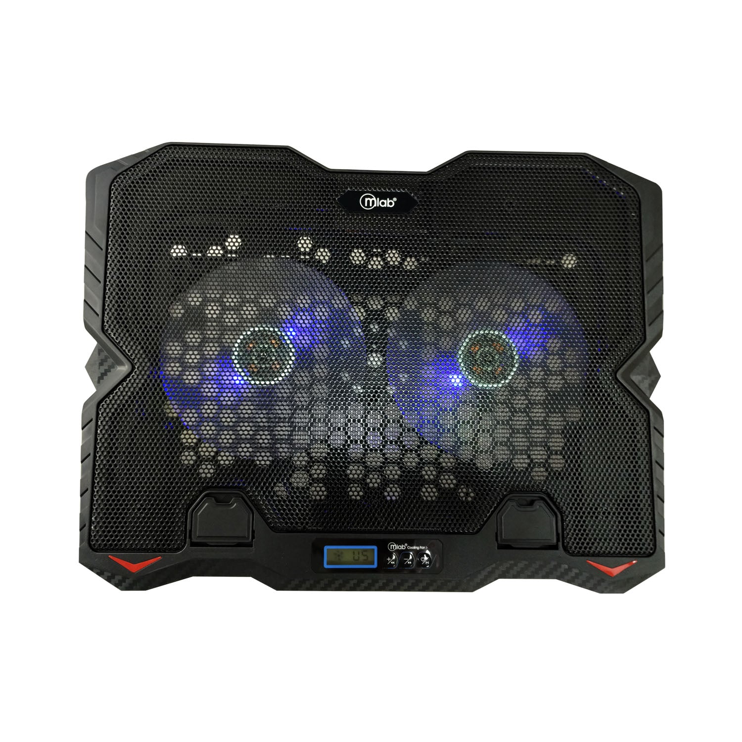 Soporte Stand Two Big Fan 12,5 Lcd Microlab 9382 Negro – imagen 2