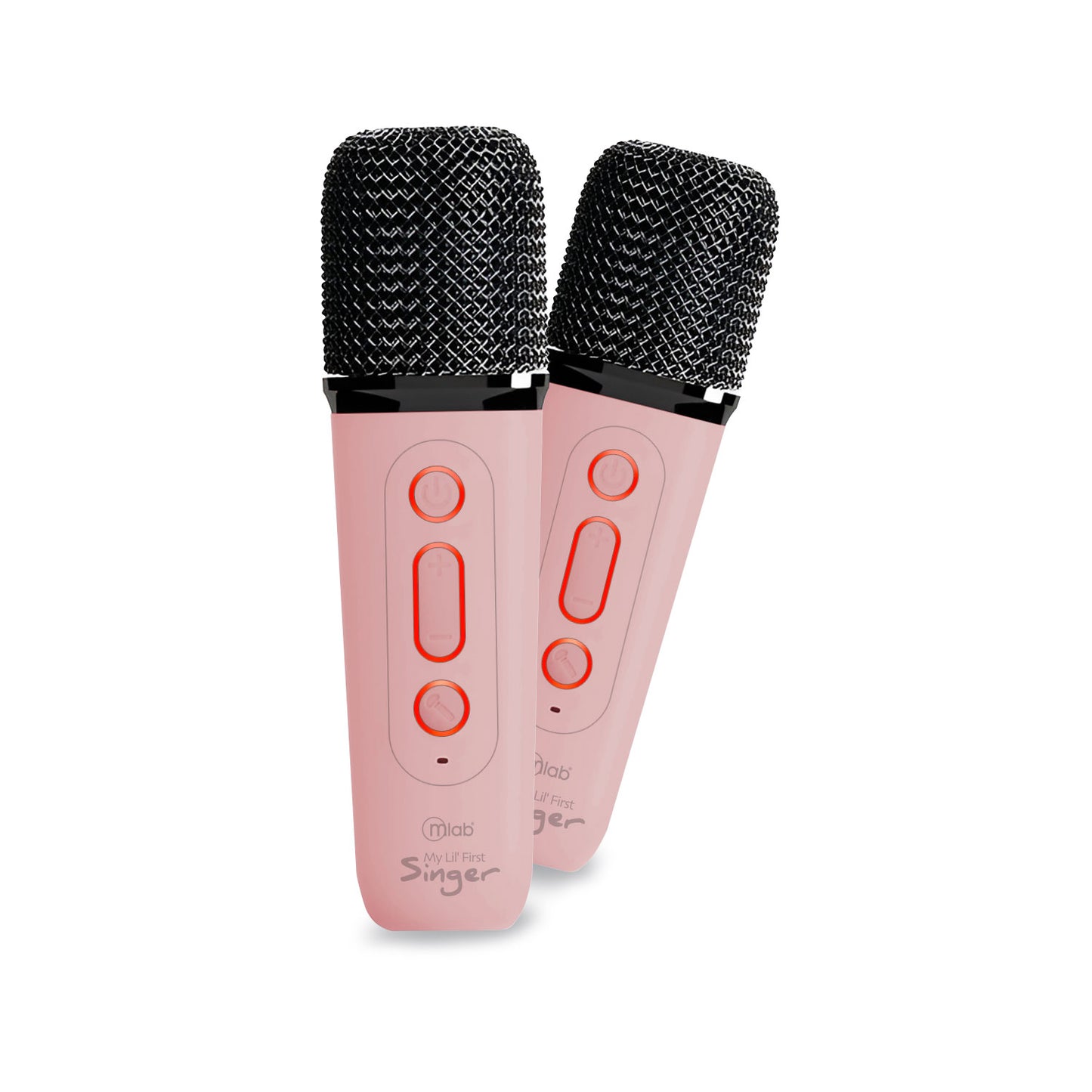 Parlante Portatil Bluetooth Karaoke Rgb My Lil First 2 Microfono Rosado – imagen 3