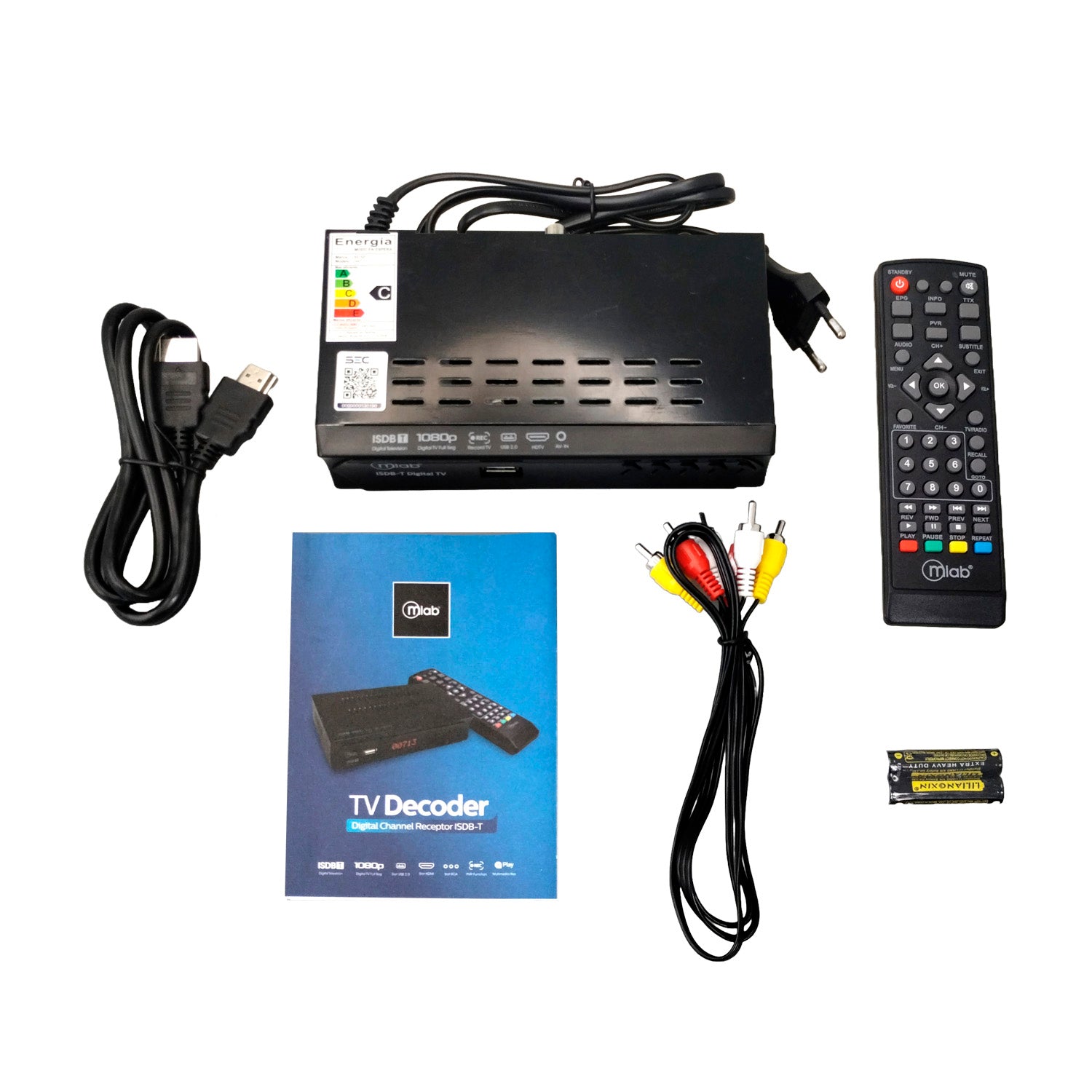 Decodificador Digital TV ISDB-T 1080p PVR Hdmi Usb Mlab – imagen 2