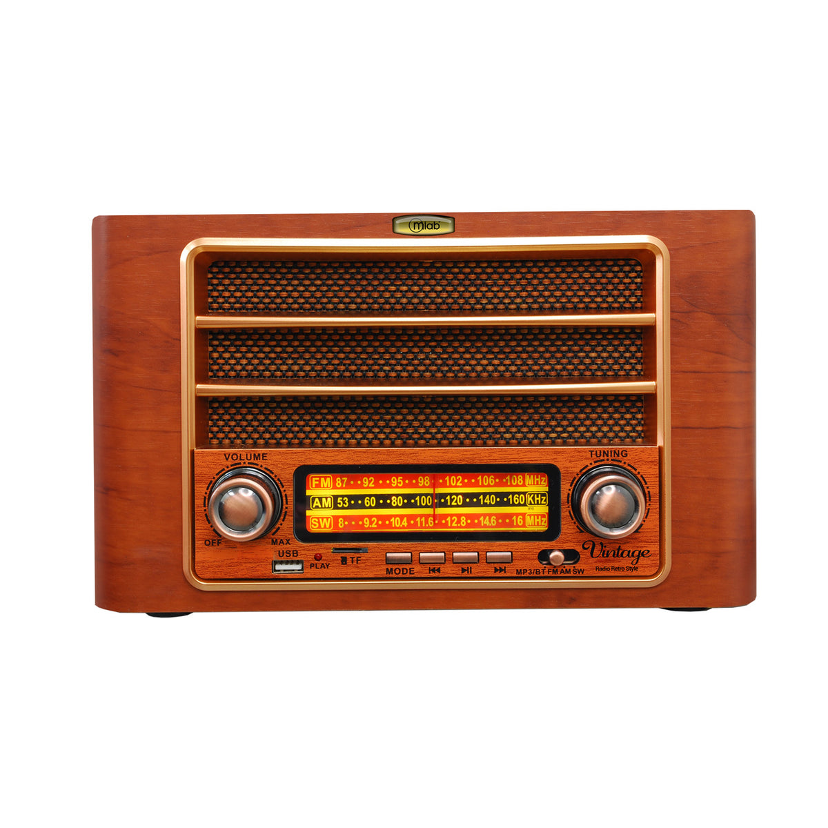 Radio Vintage 1940's de madera - vista principal