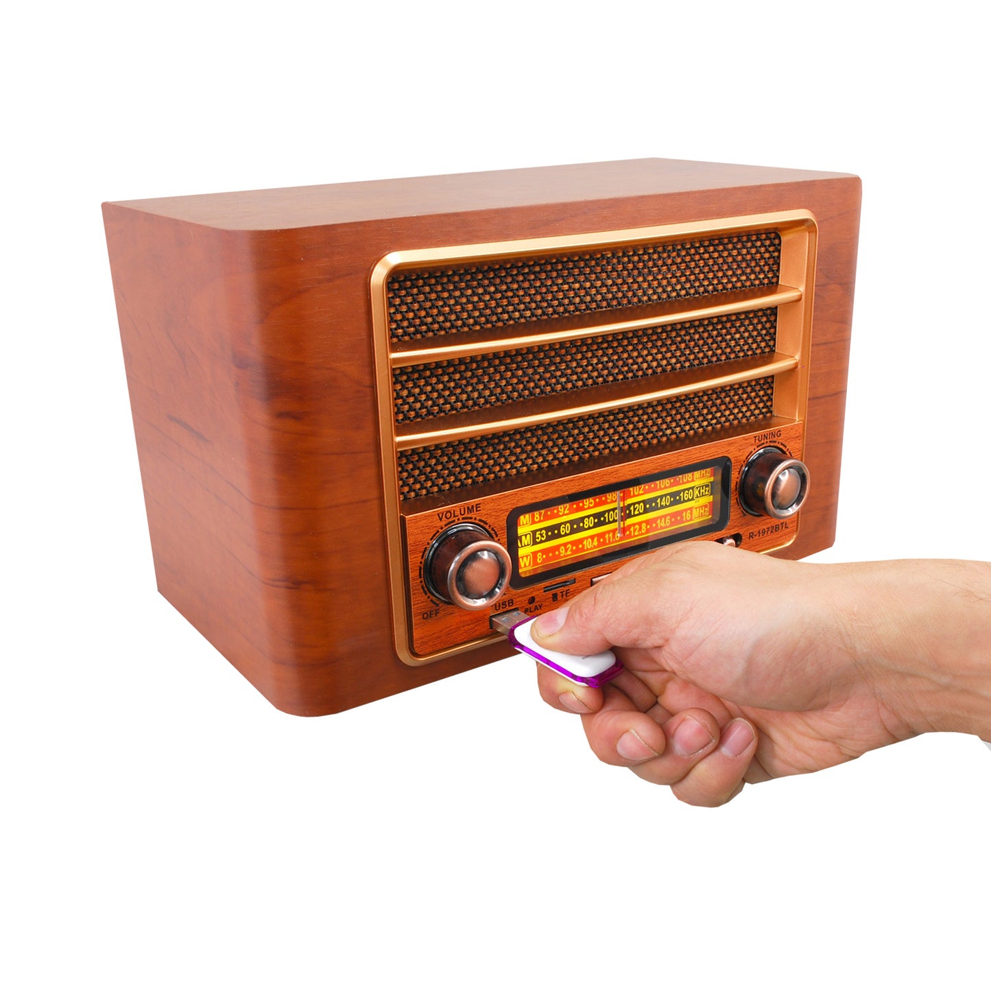 Radio Vintage 1940's - vista lateral