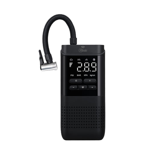 Compresor Powerbank Portatil Air Mlab 4000 Mah Linterna Negro