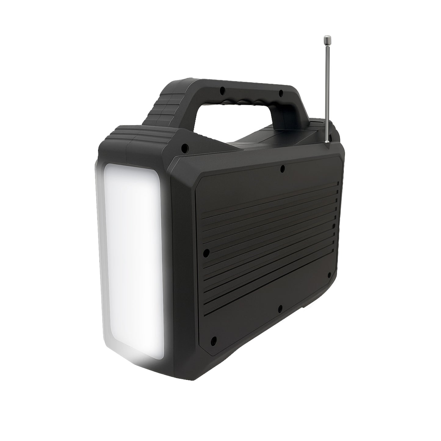 Radio Solar Recargable Emergency Mlab Am fm Ampolletas 10000 Mah Negro – imagen 4