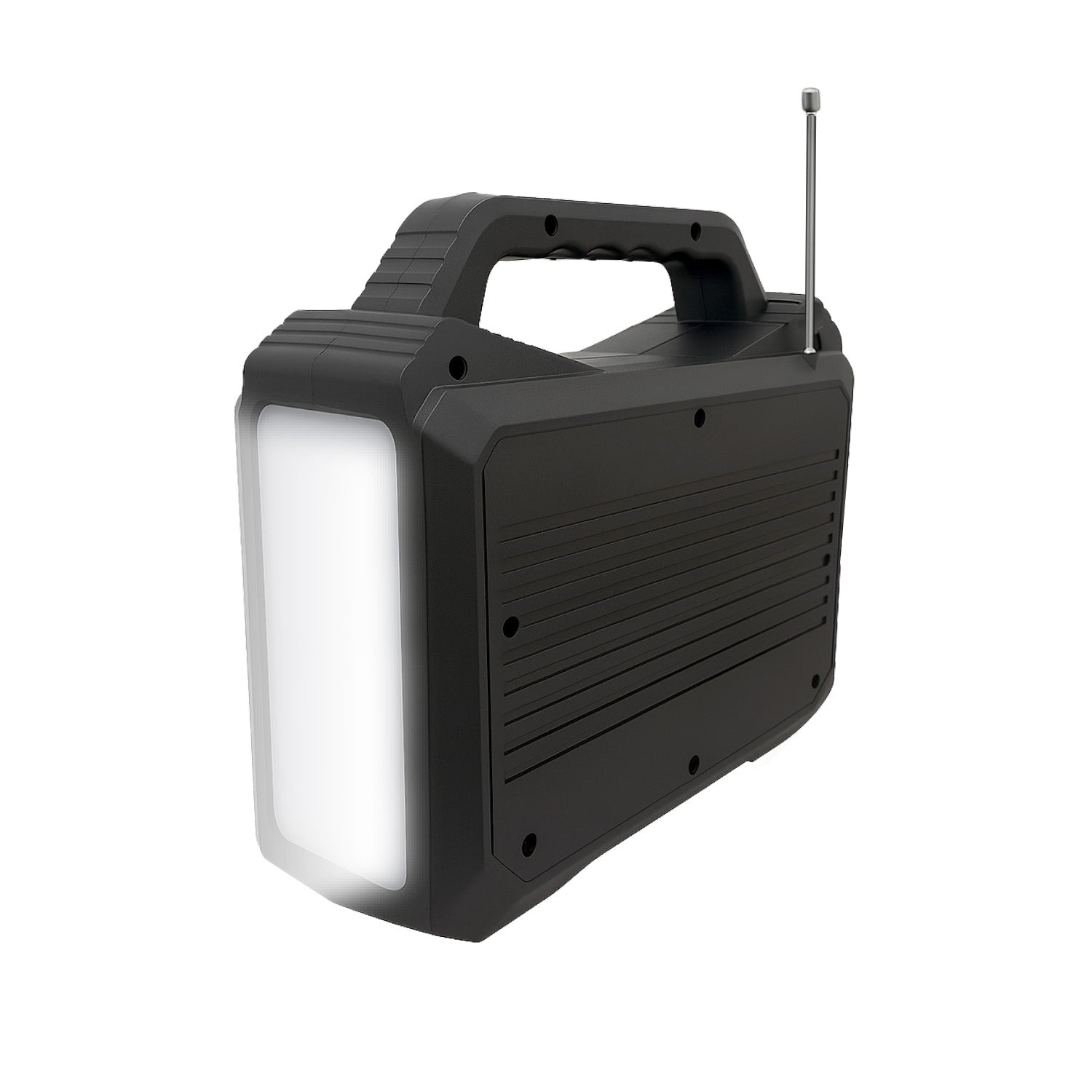 Radio Solar Recargable Emergency Mlab Am fm Ampolletas 10000 Mah Negro – imagen 4