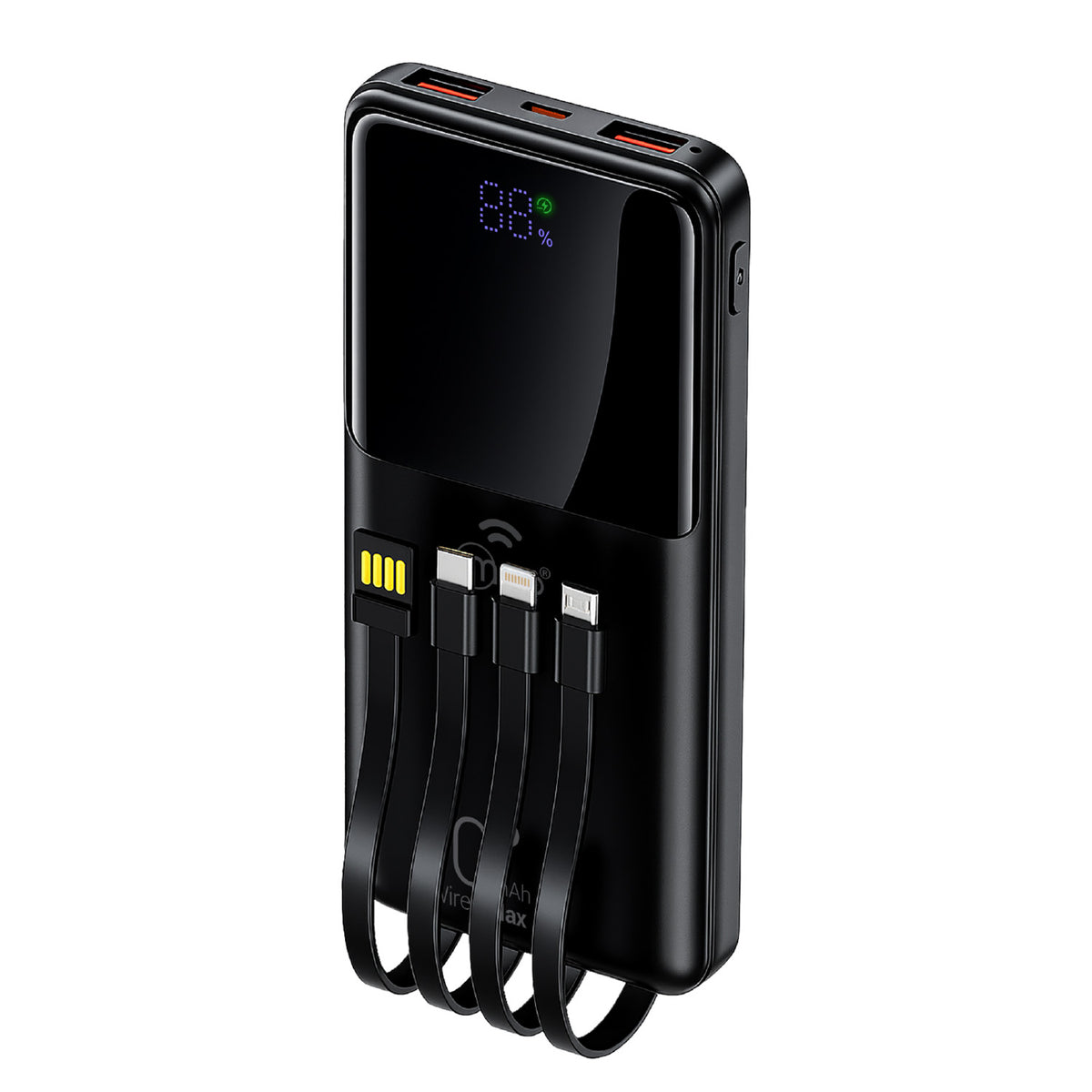 Powerbank Mlab WiredMax 10.000mAh 22.5W 4 Cables Negro