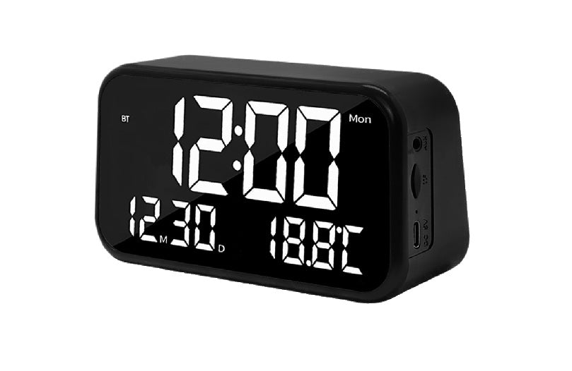 Parlante Radio Reloj Despertador Clime Clock Mlab 9685 Negro