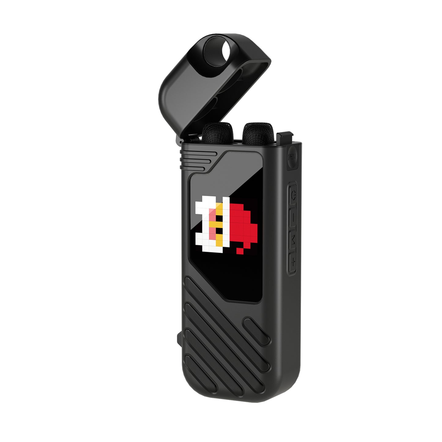 Parlante Bluetooth Karaoke Mlab 9697 Pattern Show Voice Bass 10w Usb Tf Negro – imagen 3