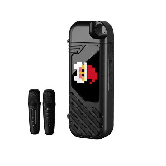 Parlante Bluetooth Karaoke Mlab 9697 Pattern Show Voice Bass 10w Usb Tf Negro