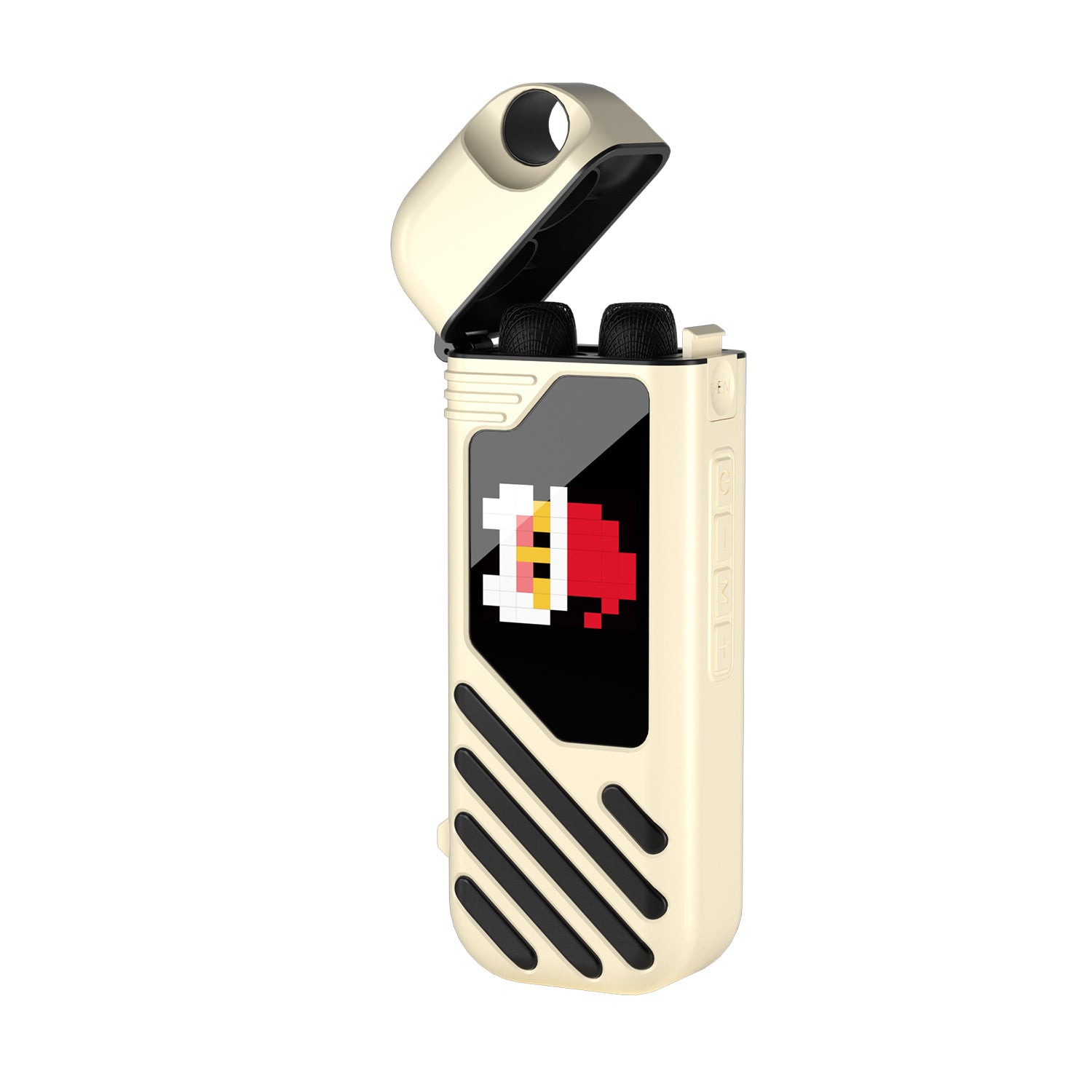 Parlante Bluetooth Karaoke Mlab 9698 Pattern Show Voice Bass 10w Usb Tf Blanco – imagen 3