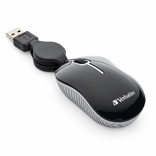 Mini Mouse Con Cable Retráctil Verbatim Mini Travel Commuter