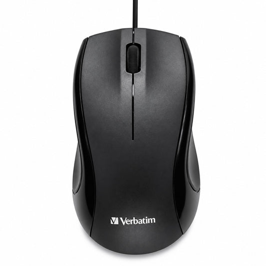 Mouse Óptico USB con Cable Verbatim 1000 DPI Ambidiestro