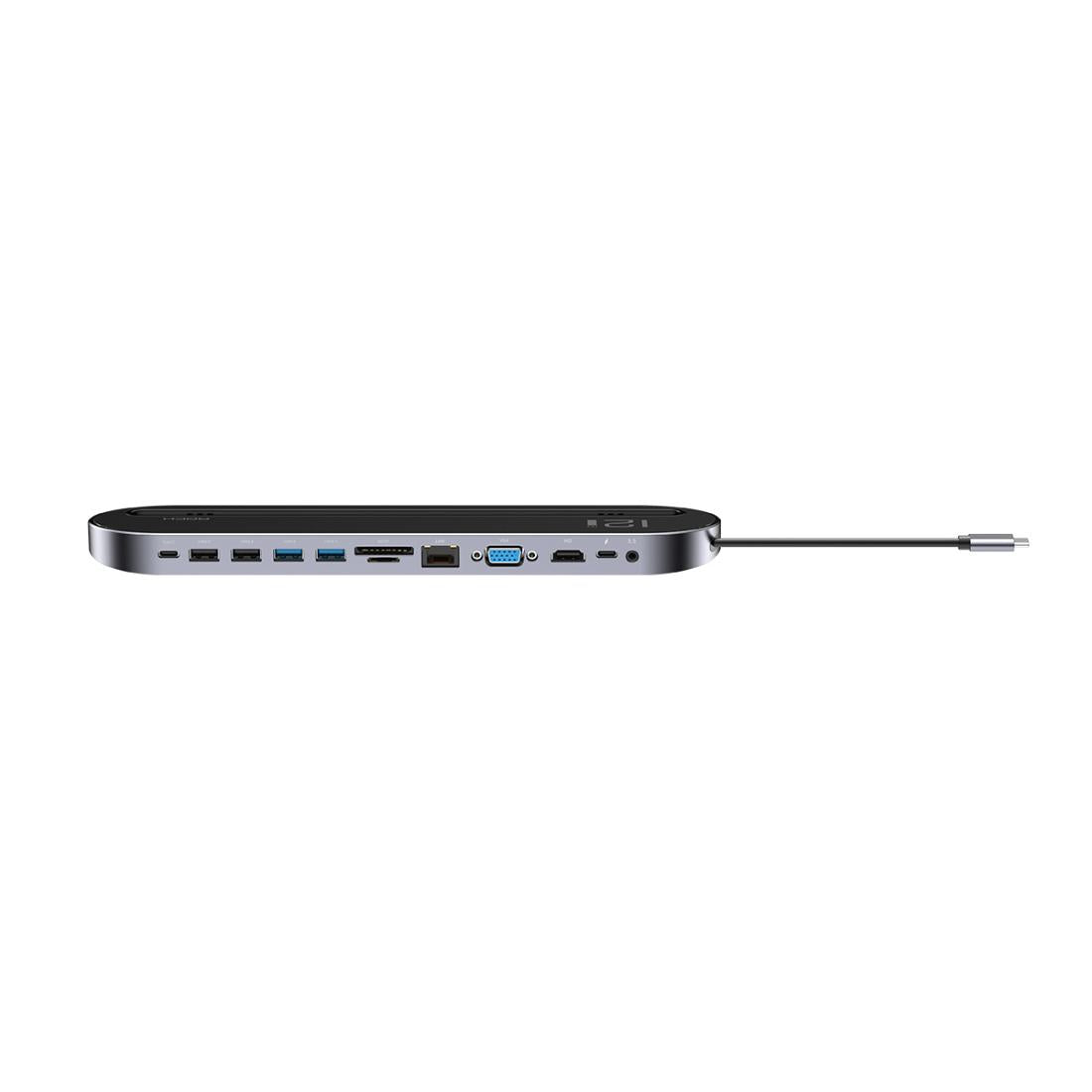 Adaptador Hub Usb Tipo C 12 Puertos en 1 Macbook Pc Rock – imagen 2