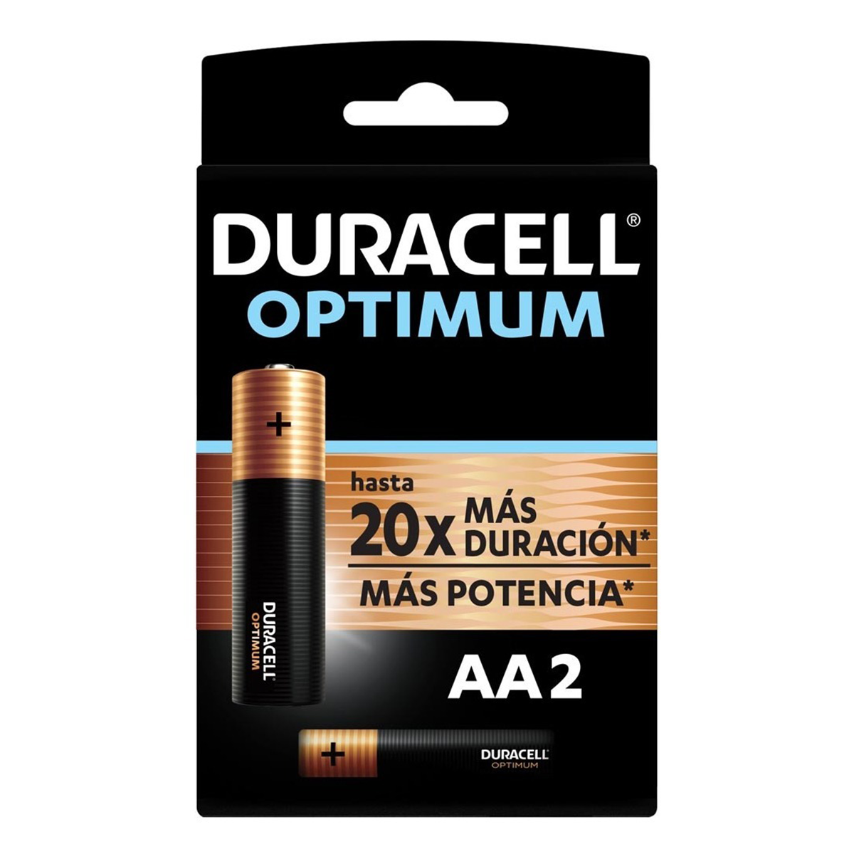 Pila Alcalina Duracell Optimum Blíster Aax2