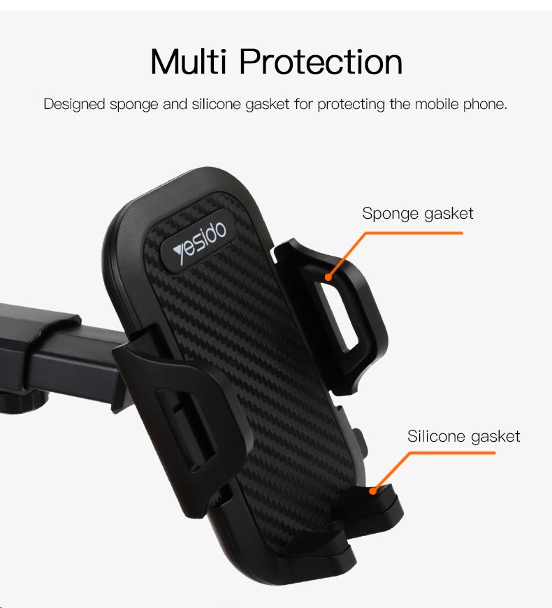 Soporte De Auto Para Smartphone Yesido C23 Negro – imagen 2