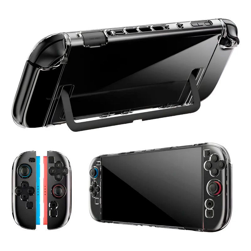 Carcasa Acírlico Transparente Nintendo Switch 2 - vista lateral