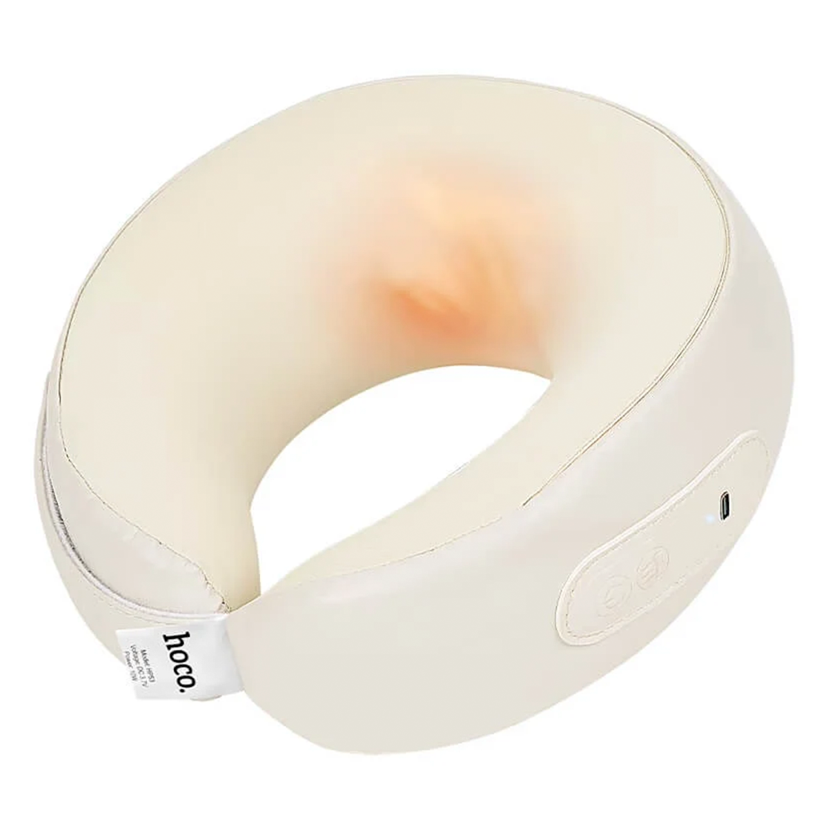 Masajeador Eléctrico de Cuello Hoco HP53 con Calor Infrarrojo Blanco
