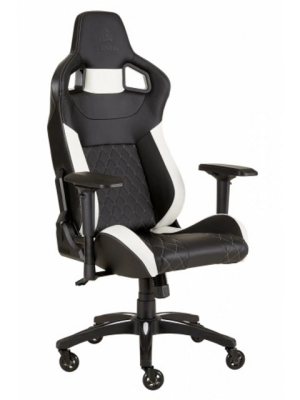 Silla Gamer Corsair T1 Race Negro Blanco – imagen 2