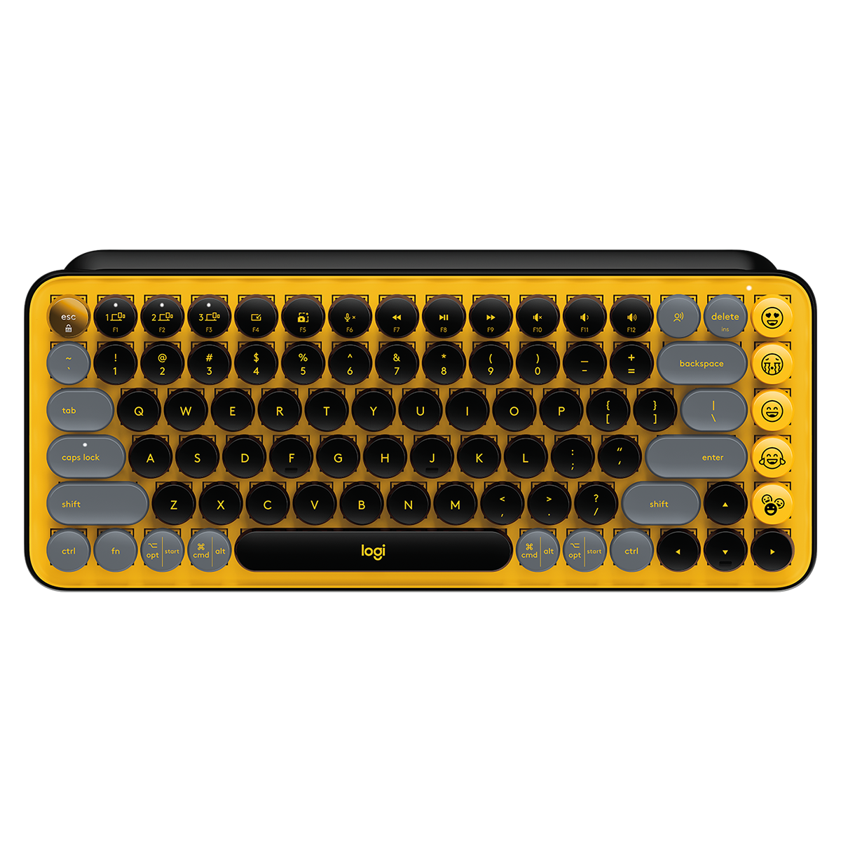Teclado Mecanico Bluetooth Logitech Pop Keys Mini Amarillo