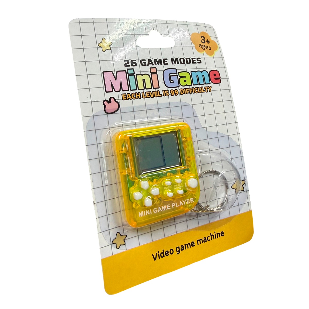 Llavero Gamer MiniGame 26 Juegos Retro Colores