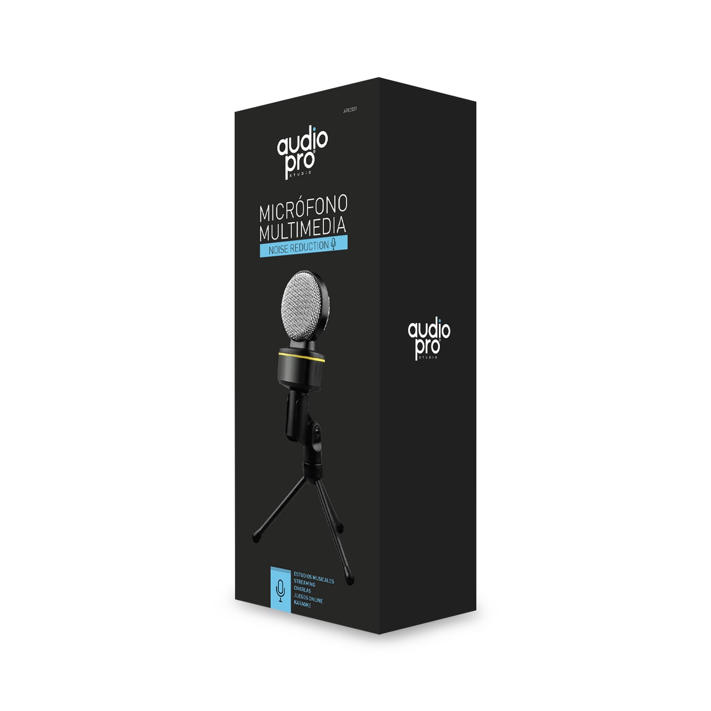 Micrófono Condensador Streaming Audiopro Ap02031 Negro – imagen 2