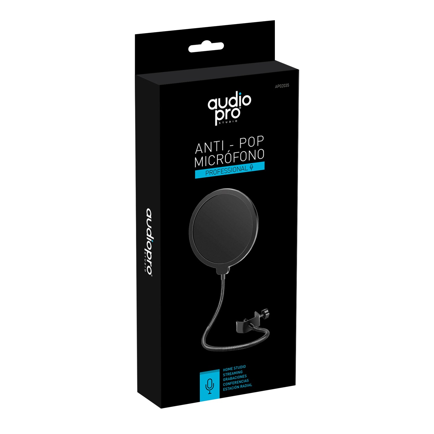 Filtro Antipop Para Micrófono Audiopro AP02035 Negro – imagen 5