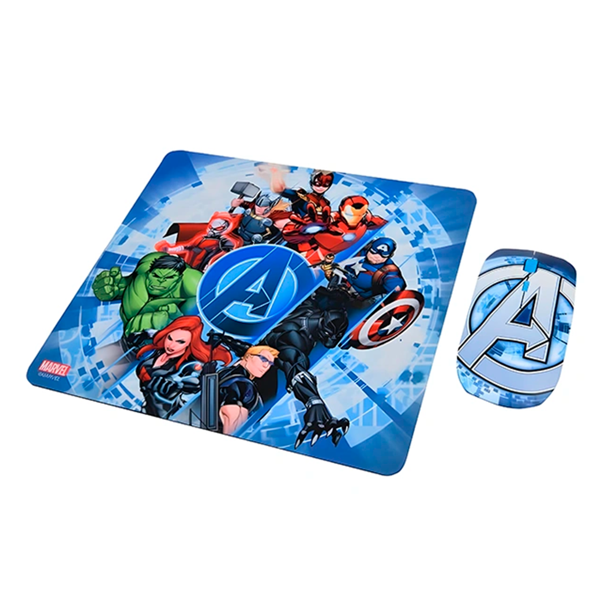 Kit Mouse Inalámbrico + Mousepad Disney Avengers 2