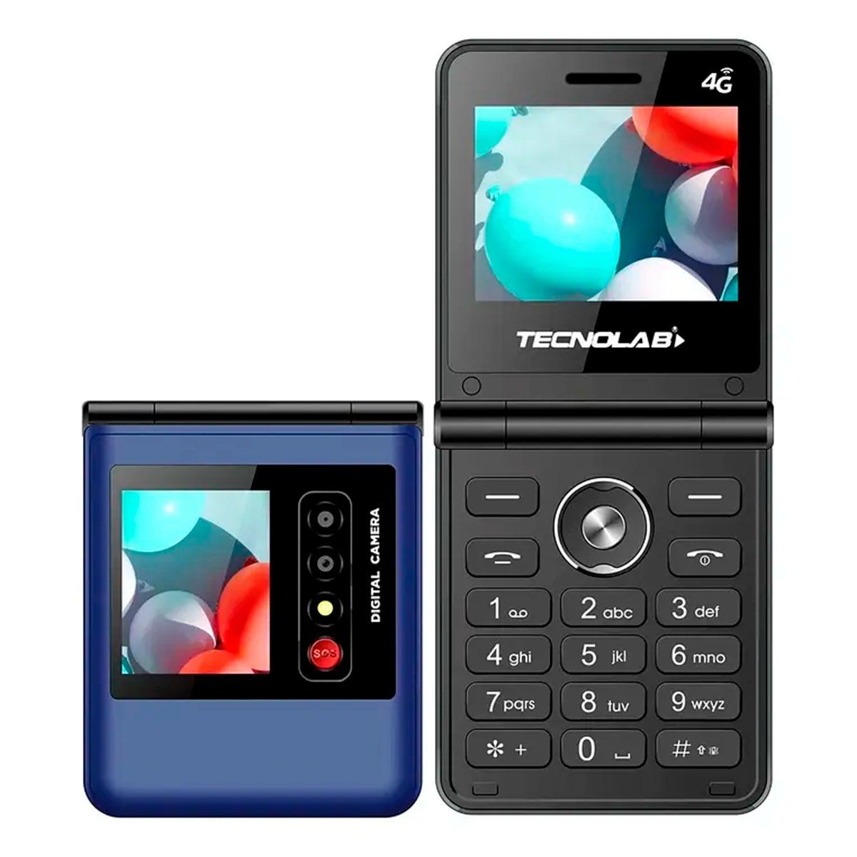 Telefono Celular Senior Adulto Mayor Tecnolab Tl709 Dual Sim Sos 4g Azul