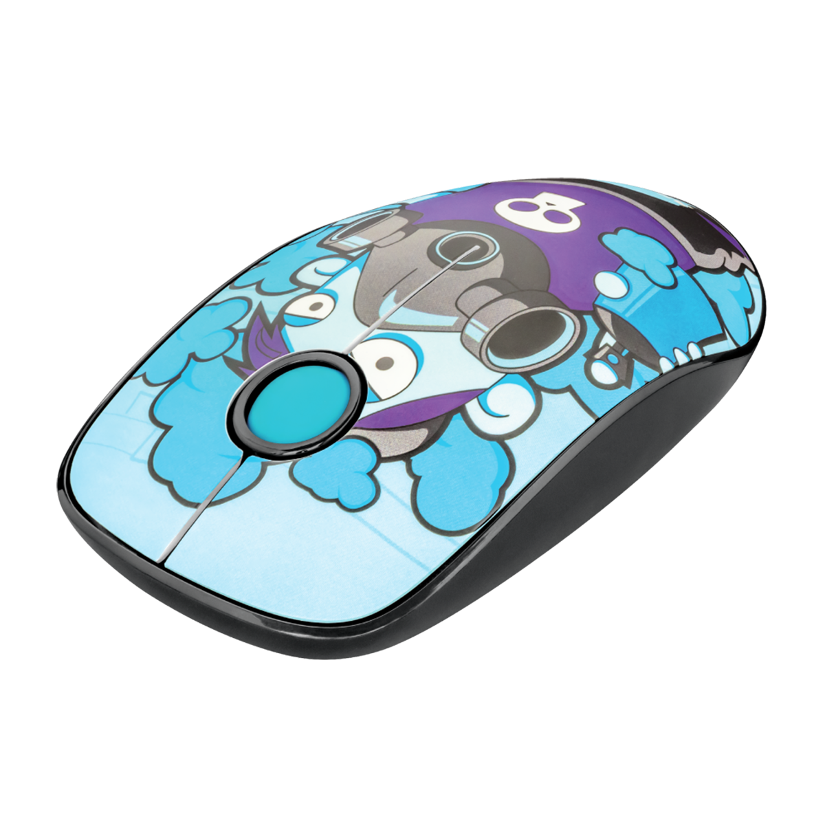 Mouse Inalámbrico Trust Sketch Silencioso Azul