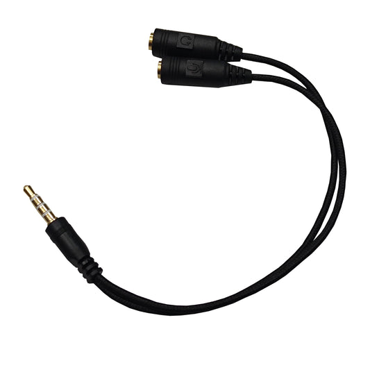 Adaptador Havit Conector Divisor De 3.5mm Audifonos Y Micrófono