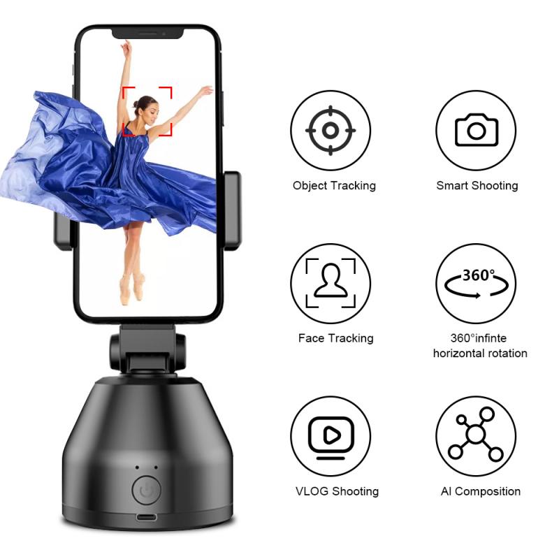 Soporte Para Smartphone 360° Seguimiento Automatico Negro – imagen 3
