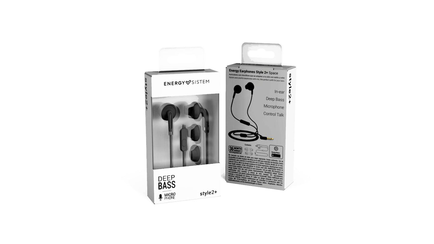 Audifonos Energy Sistem Earphones Style 2+ Negro – imagen 2