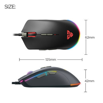 Mouse Gamer Fantech X17 Blake Rgb 10000 Dpi Negro – imagen 4