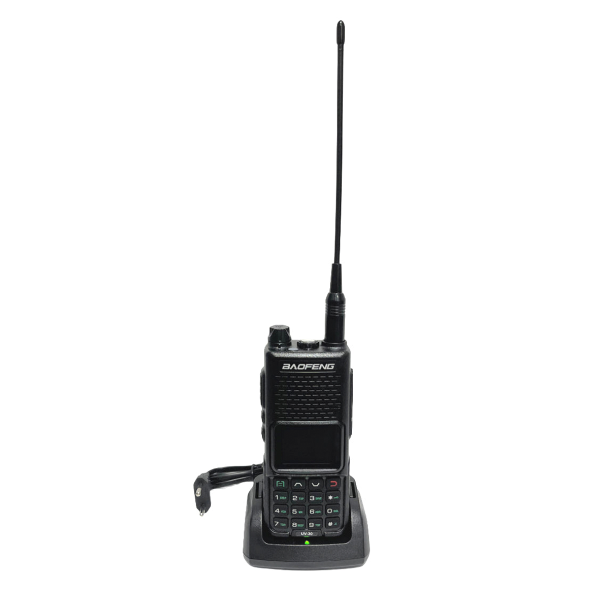 Radio Transmisor Walkie Talkie Baofeng 10w Tipo C UV-30 Negro