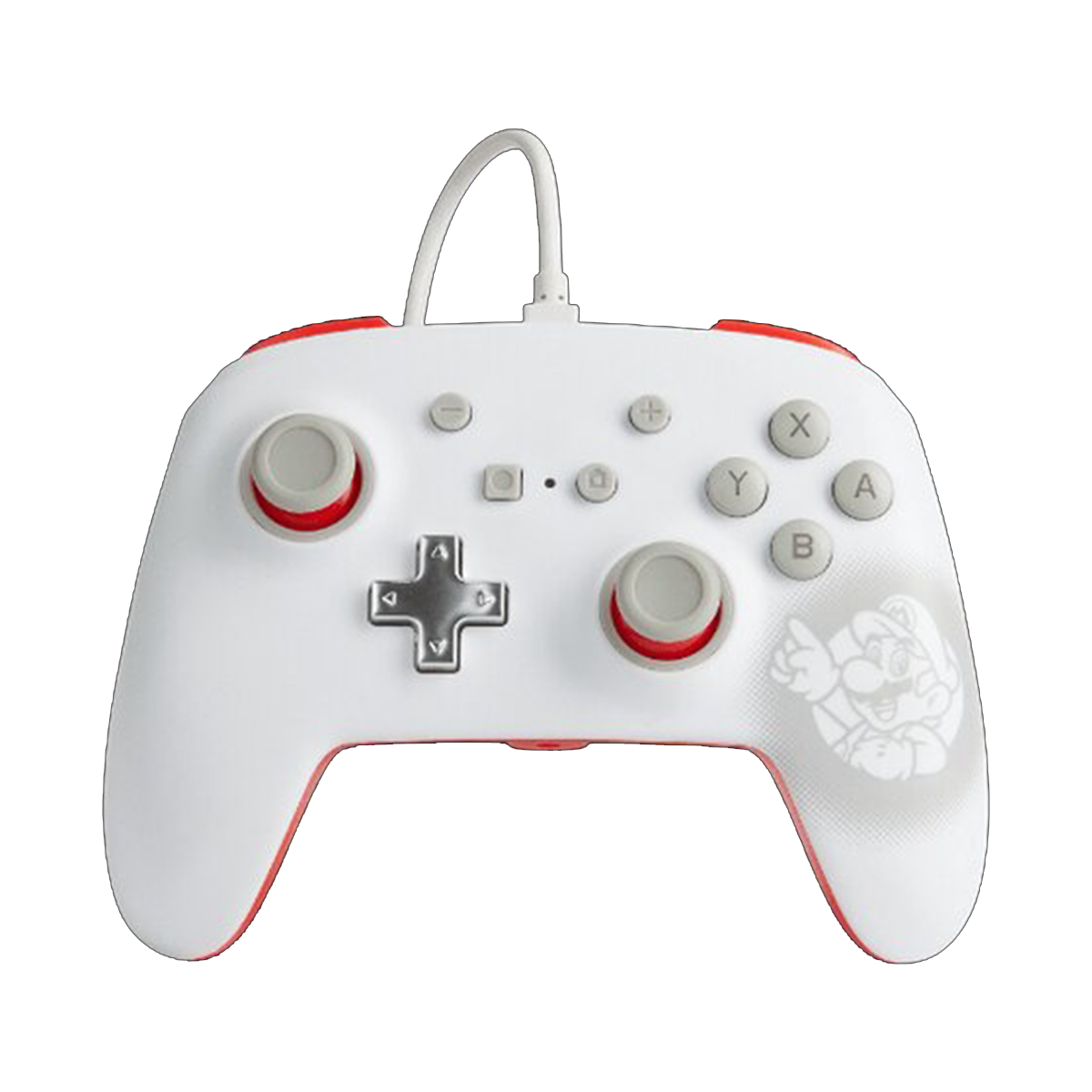 Control Alambrico Wired Powera Nintendo Switch Mario White