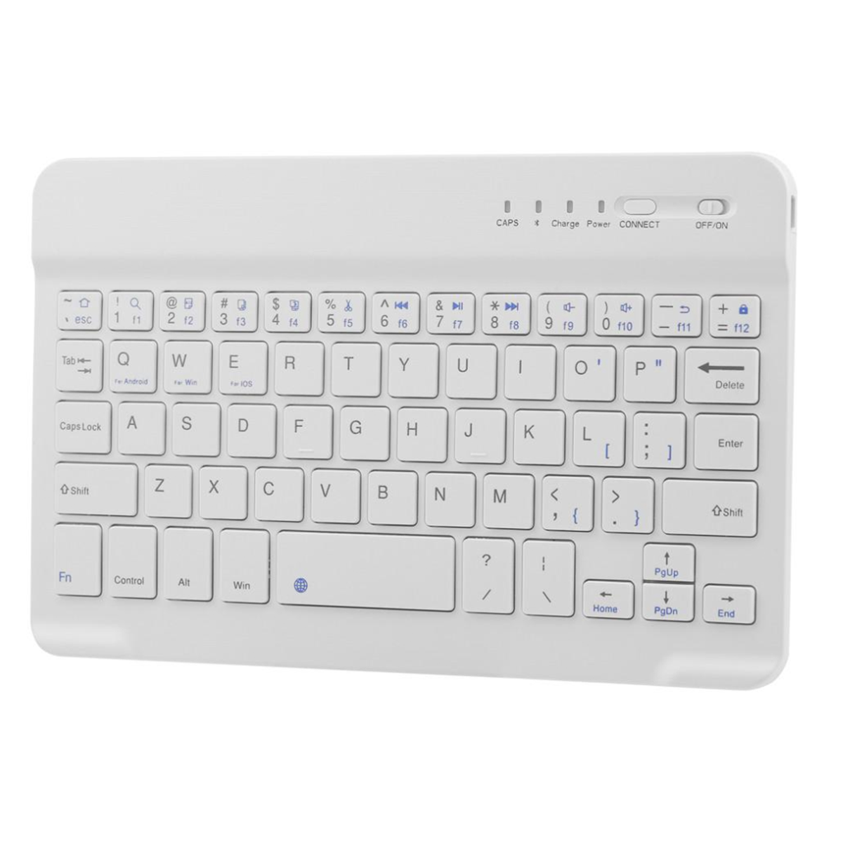 Teclado Bluetooth Mini Recargable Español Blanco