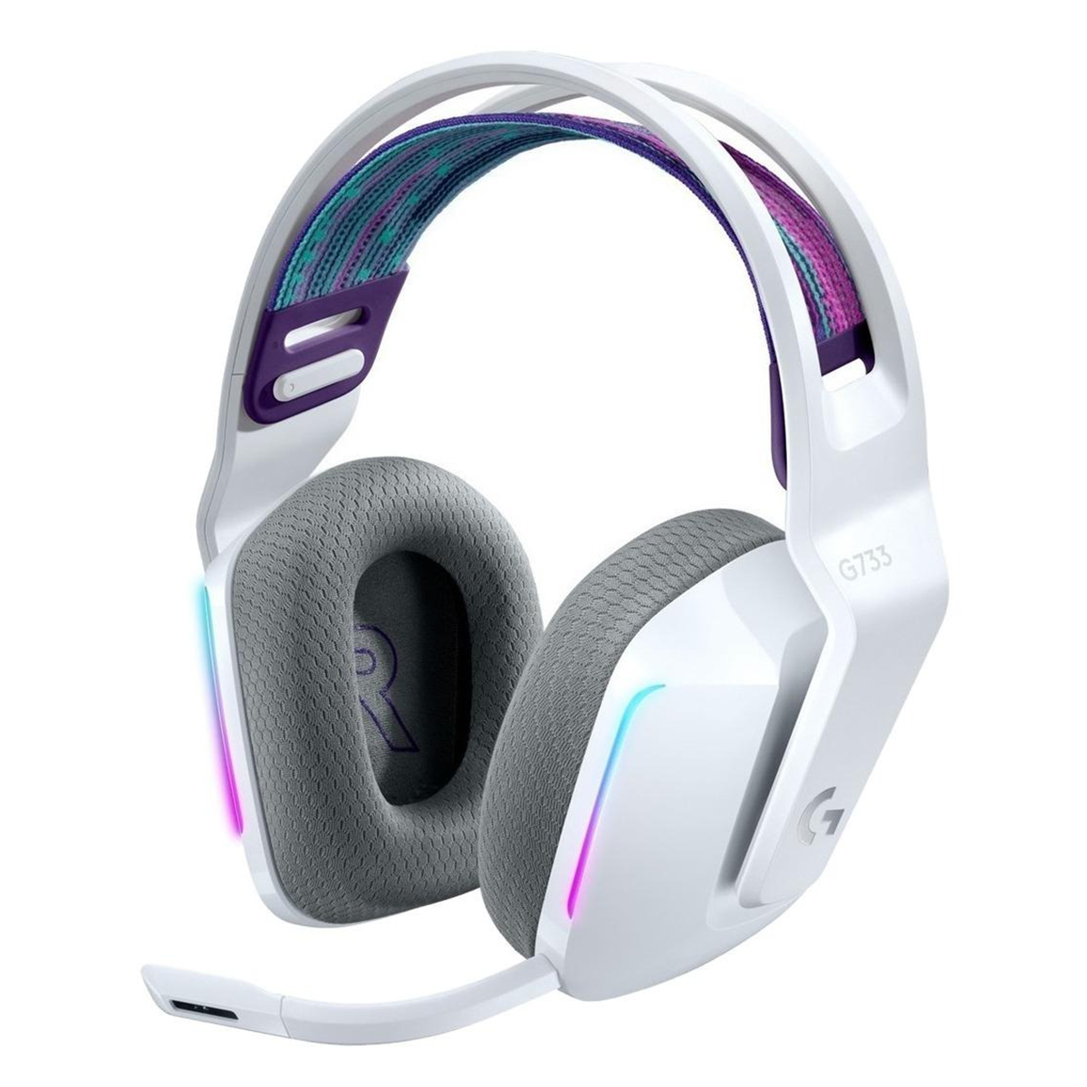 Audífonos Gamer Logitech G733 Inalámbricos Sonido 7.1 RGB Blanco