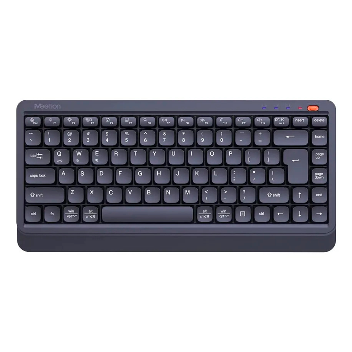 Teclado Mini Inalambrico Dual 2.4g + Bluetooth Meetion BTK500 Negro