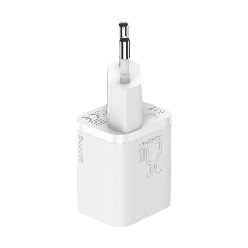 Cargador Baseus Super Si 25w Carga Rapida + Cable Tipo C Blanco – imagen 3
