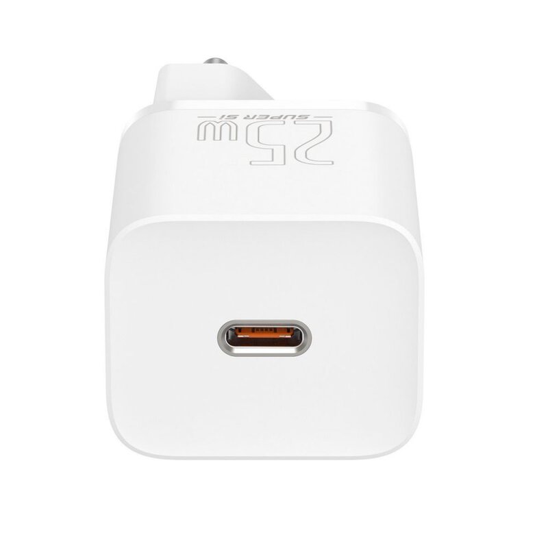 Cargador Baseus Super Si 25w Carga Rapida + Cable Tipo C Blanco – imagen 2